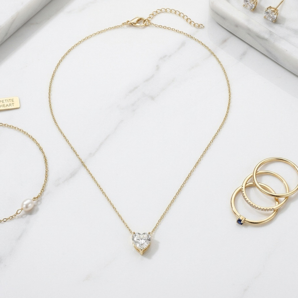 Isla - 18K Gold Filled Heart Solitaire Pendant Necklace