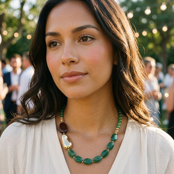 Sienna - Asymmetric Beaded Necklace