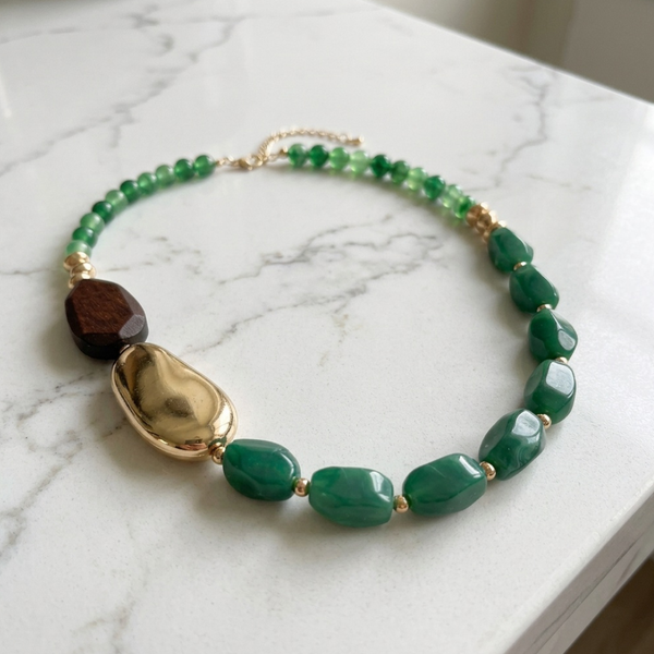 Sienna - Asymmetric Beaded Necklace
