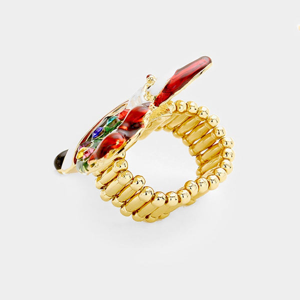 Karina - Santa Claus Christmas Wreath Ring