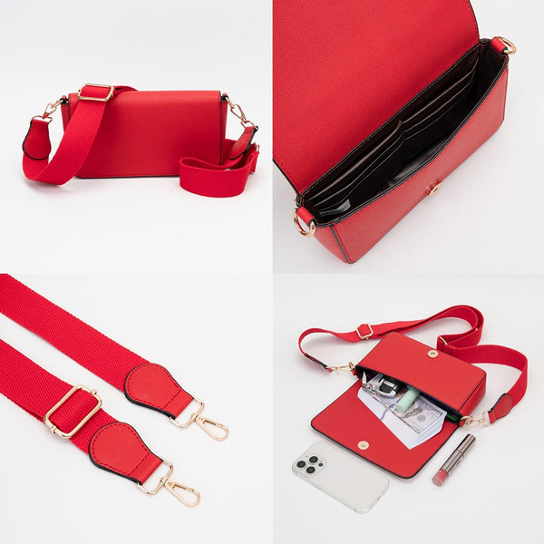 Kehlani - Faux Leather Holiday MINI BAG Print Flap Crossbody Bag