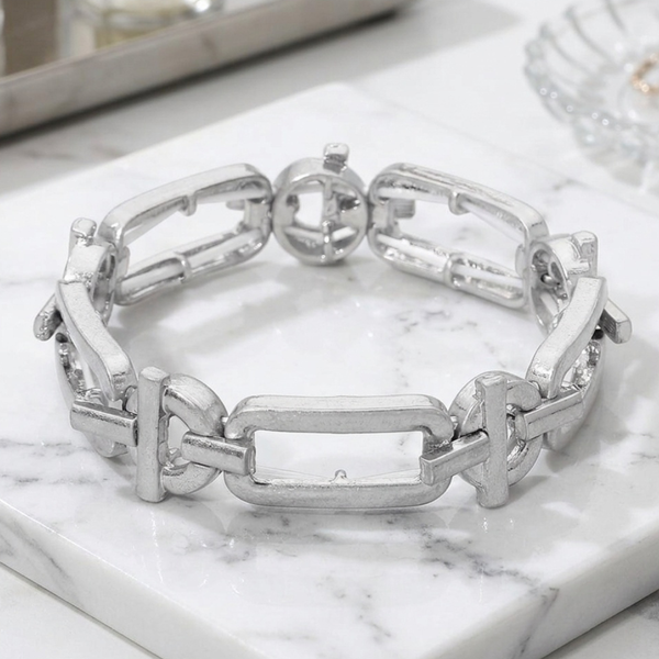 Jett - Geometric Metal Stretchable Bracelet