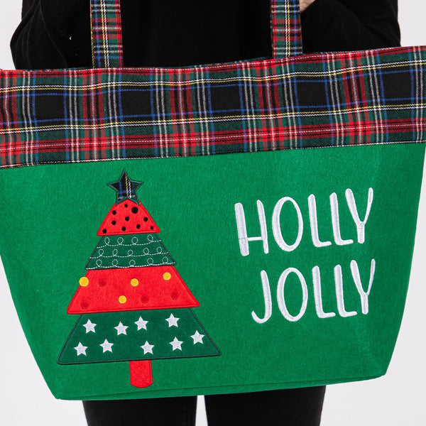 Penny - Holly Jolly Christmas Tree Tote Bag