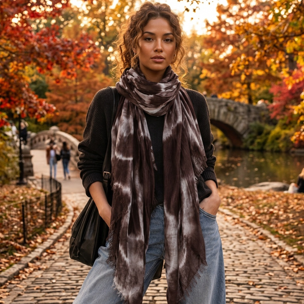 Sheera - Lightweight Oversized Tie-Dye Wrap Scarf