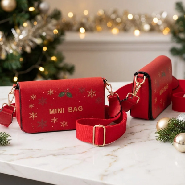 Kehlani - Faux Leather Holiday MINI BAG Print Flap Crossbody Bag