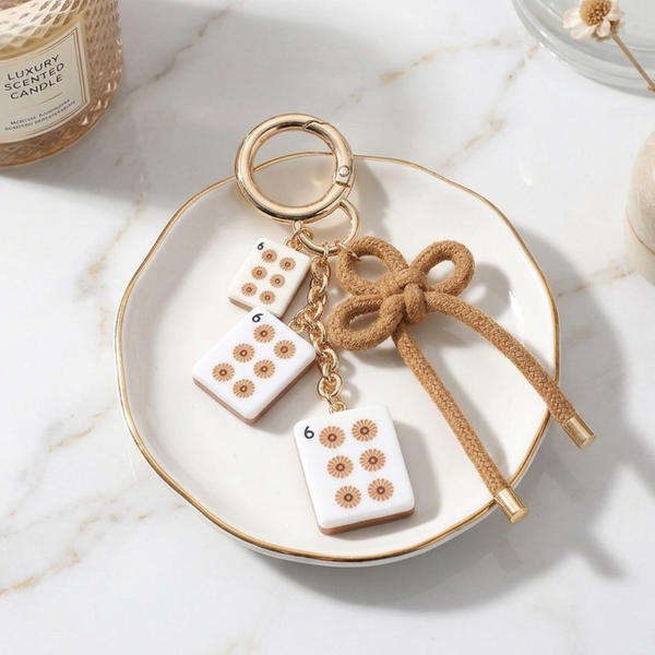 Sailor - Mahjong Tile Charm Bow Knot Bag / Keychain