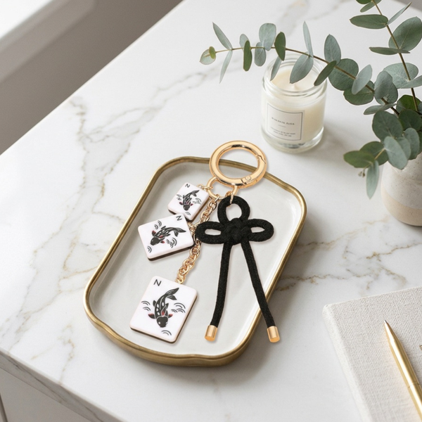 Sailor - Mahjong Tile Charm Bow Knot Bag / Keychain