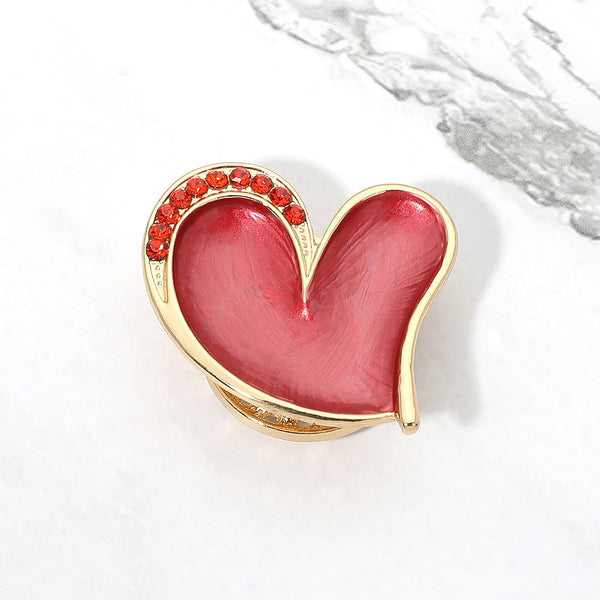Blaise - Metal Heart Magnetic Brooch