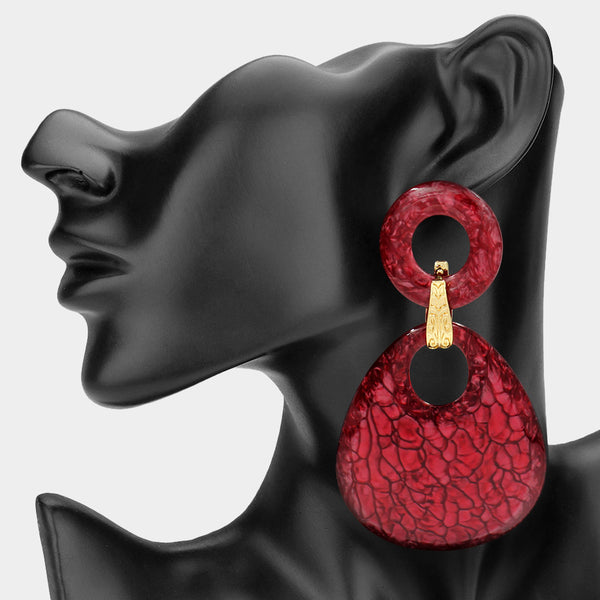Luna - Oversized Double Drop Earring