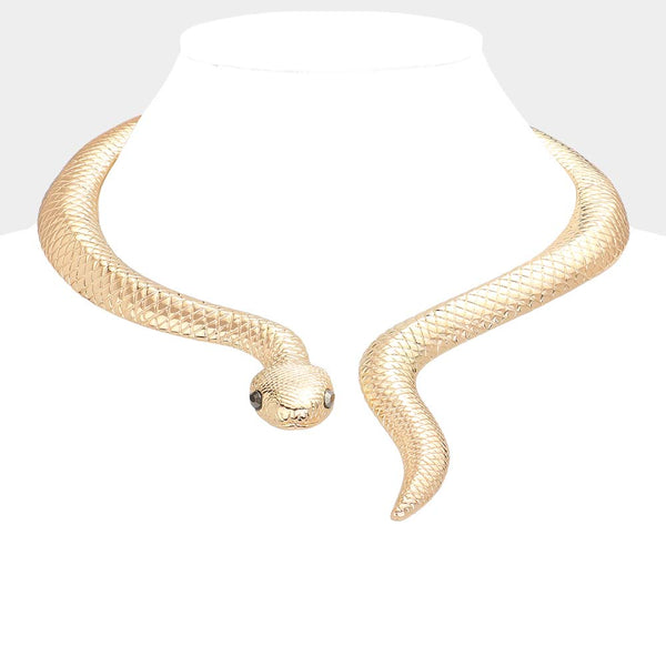 Giulette - Snake Wrap Collar Necklace