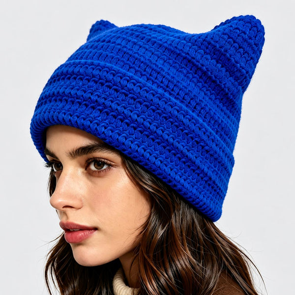 Opal - Crochet Cat Ear Winter Beanie Hat