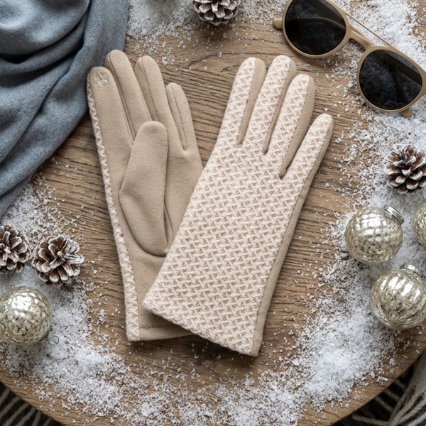 Cora - Textured Knit Smart Touch Gloves