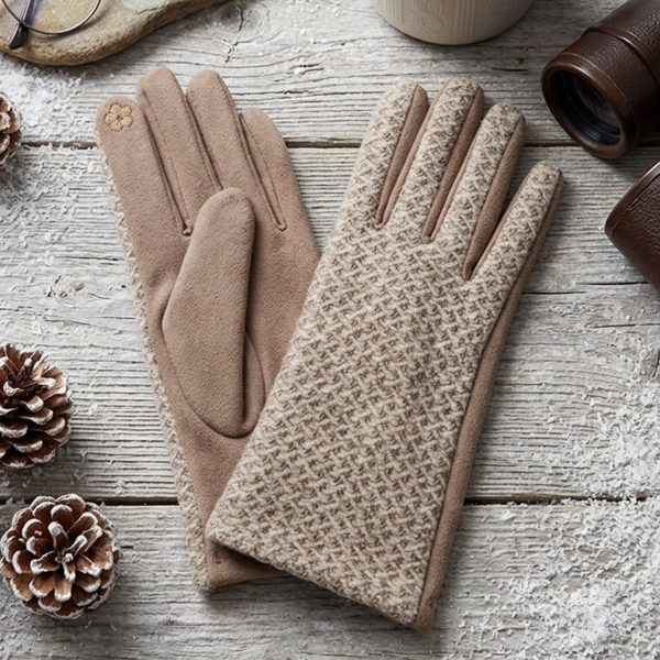 Cora - Textured Knit Smart Touch Gloves