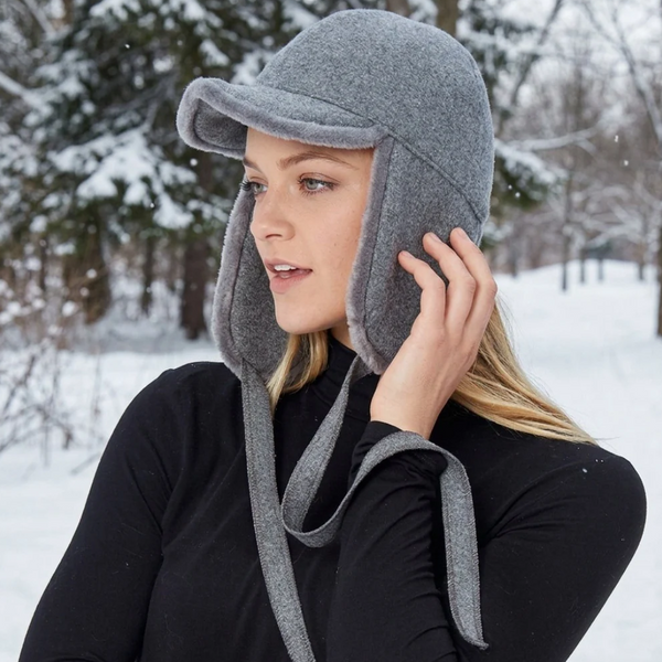 Sonya - Furry Trapper Ear Flap Long Knotted Tie Winter Hat