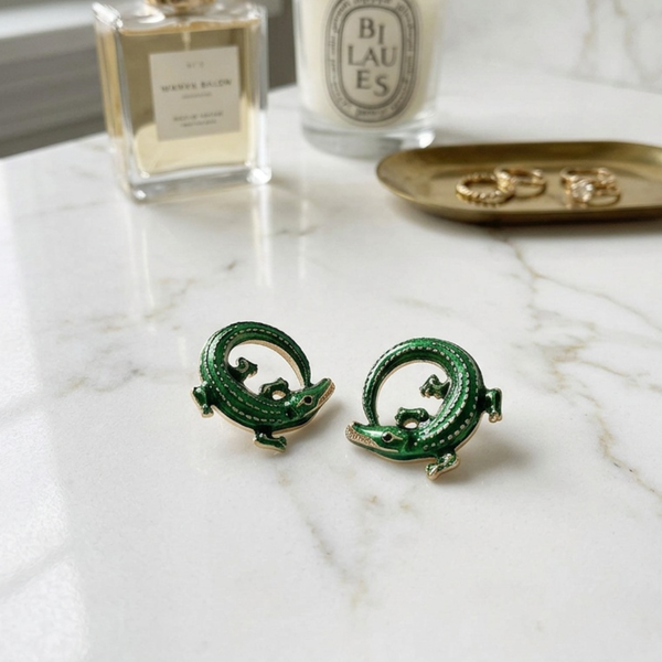 Rebel - Alligator Stud Earrings