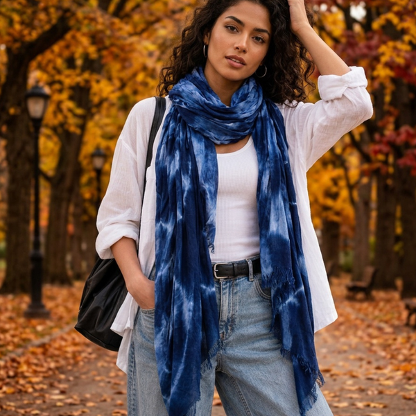 Sheera - Lightweight Oversized Tie-Dye Wrap Scarf