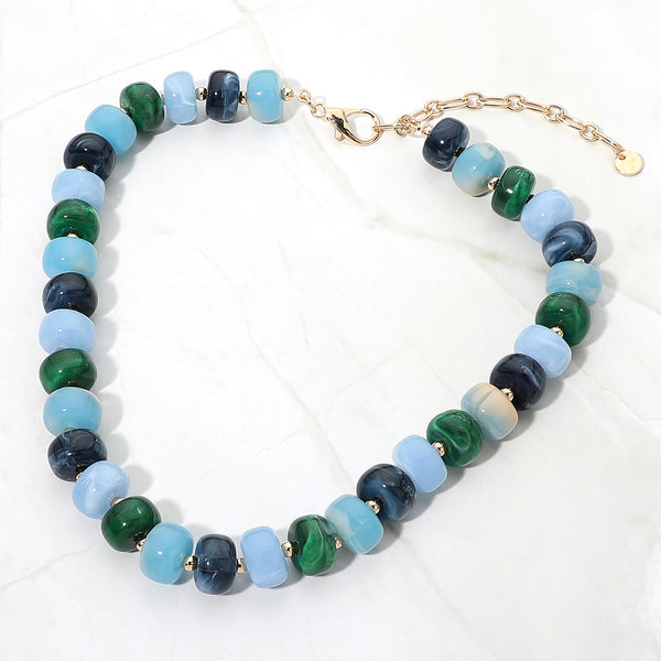 Haven - Colorful Rondelle Beaded Necklace