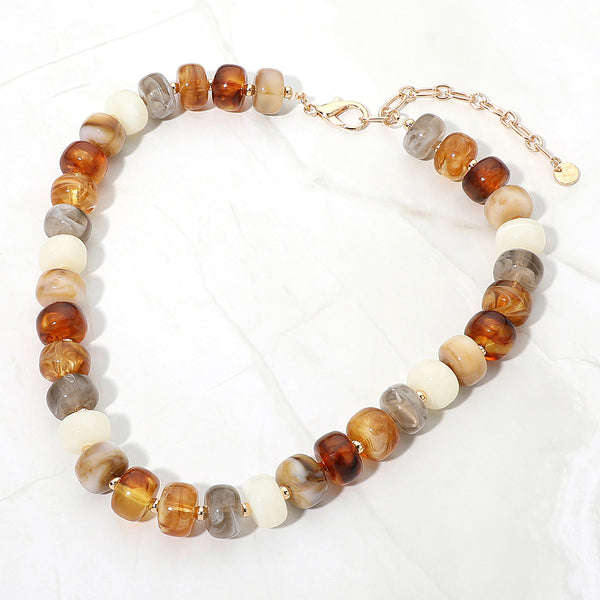 Haven - Colorful Rondelle Beaded Necklace