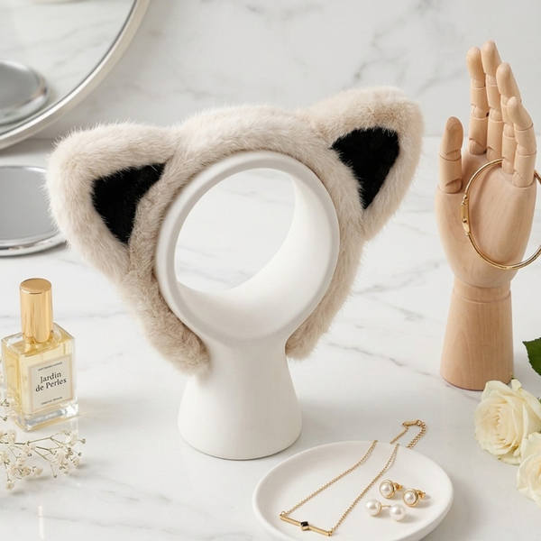 Mika - Plush Cat Ear Headband