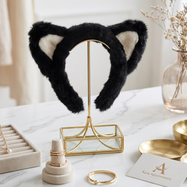 Mika - Plush Cat Ear Headband