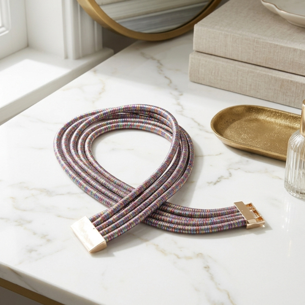 Jane - Multi Layered Coil Pope Necklace