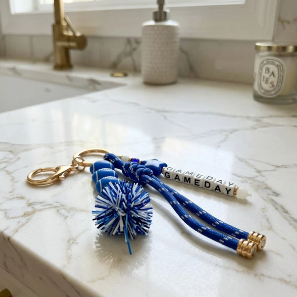 Rasha - GAMEDAY Pom Knot Tassel Keychain Bag Charm