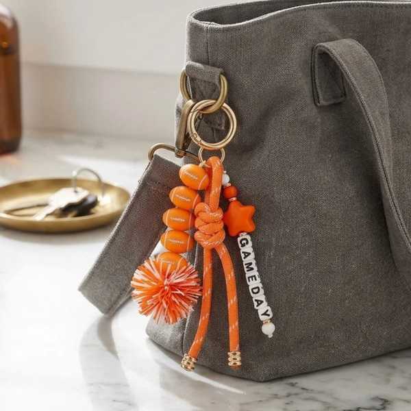 Rasha - GAMEDAY Pom Knot Tassel Keychain Bag Charm