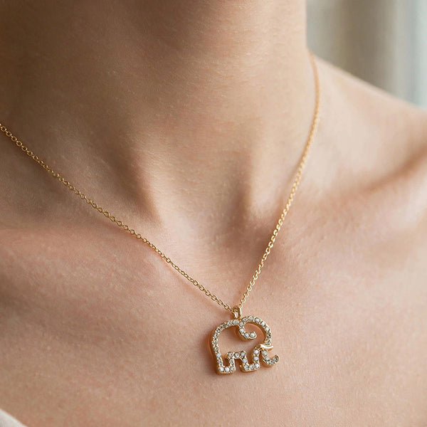 Hayes  - Elephant Pendant Necklace