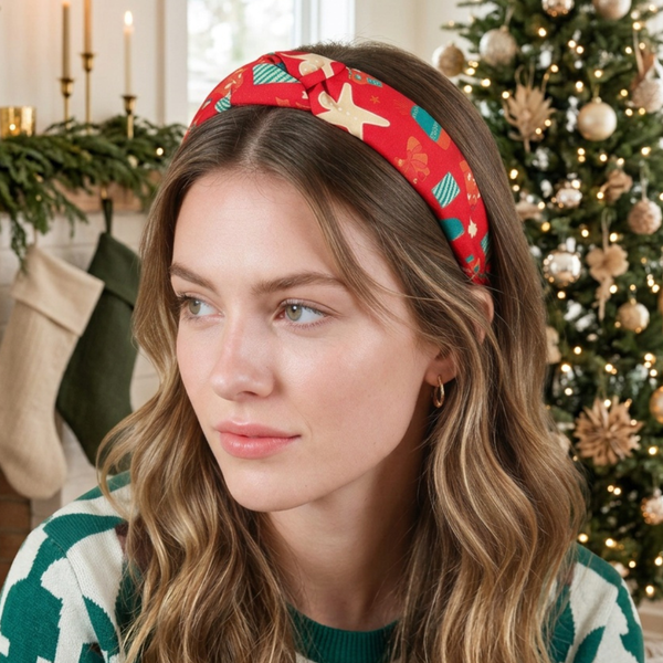 Kathleen - Holiday Gingerbread Cookies & Presents Headband