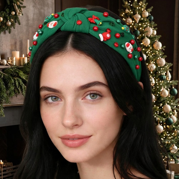 Rebecca - Christmas Embellished Headband
