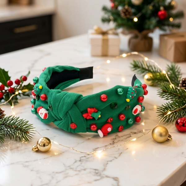 Rebecca - Christmas Embellished Headband