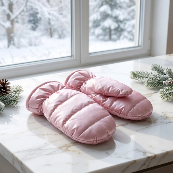 Ada - Shiny Puffer Mitten Gloves