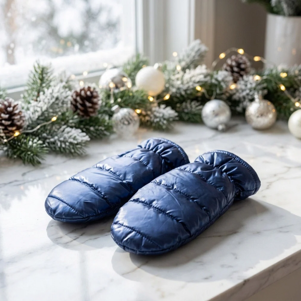 Ada - Shiny Puffer Mitten Gloves