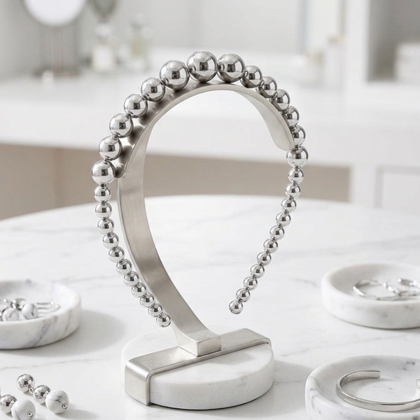 Estelle - Pearl Beaded Headband