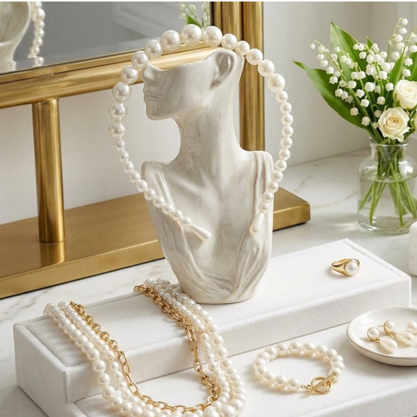 Estelle - Pearl Beaded Headband