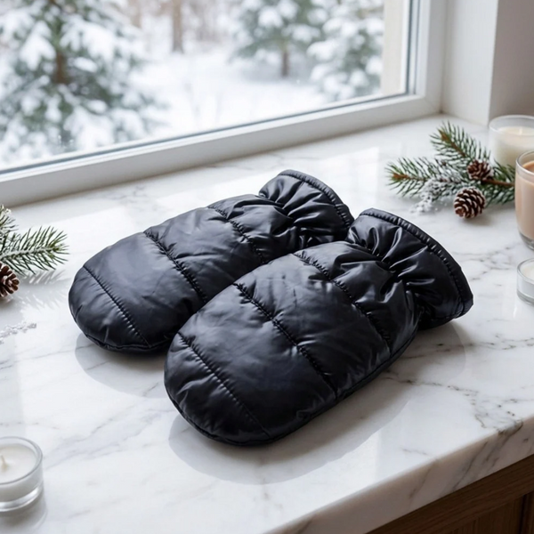 Ada - Shiny Puffer Mitten Gloves