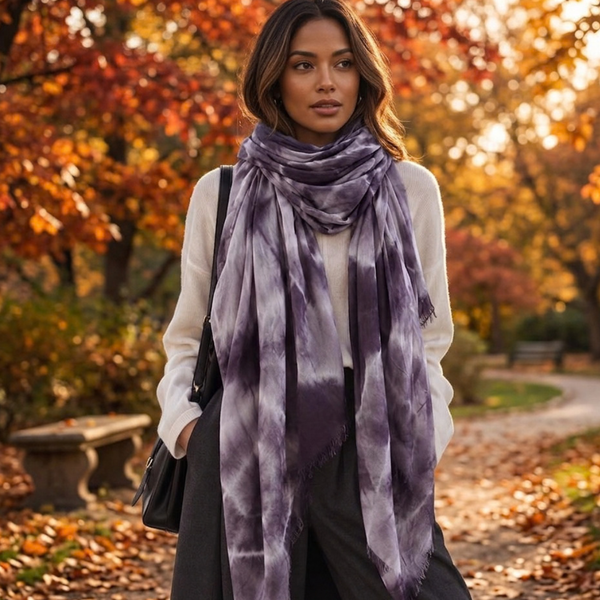 Sheera - Lightweight Oversized Tie-Dye Wrap Scarf