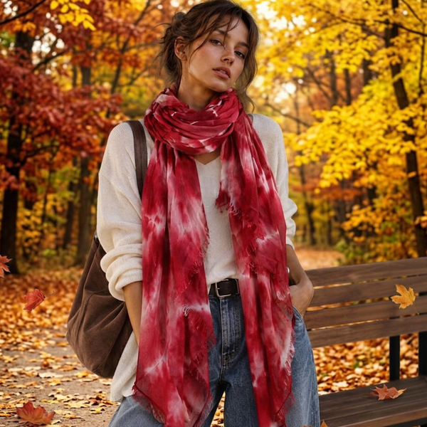 Sheera - Lightweight Oversized Tie-Dye Wrap Scarf