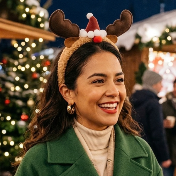 Elliana - Reindeer Holiday Headband