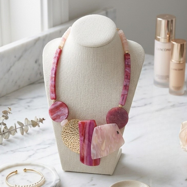 Brinley - Bold Abstract Statement Necklace