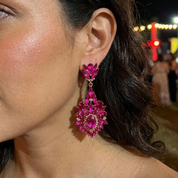 Aida - Marquise Stone Rhinestone Earrings