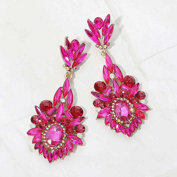 Aida - Marquise Stone Rhinestone Earrings