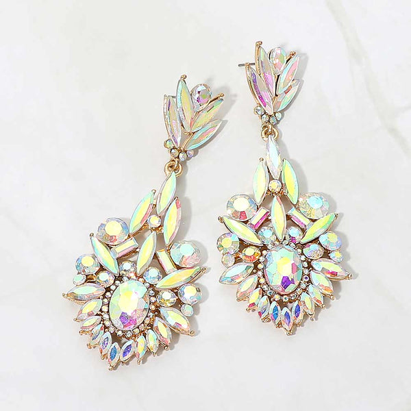 Aida - Marquise Stone Rhinestone Earrings