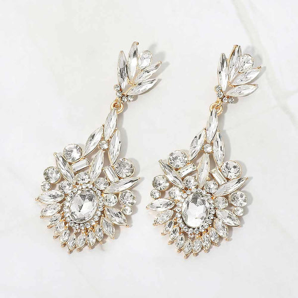 Aida - Marquise Stone Rhinestone Earrings