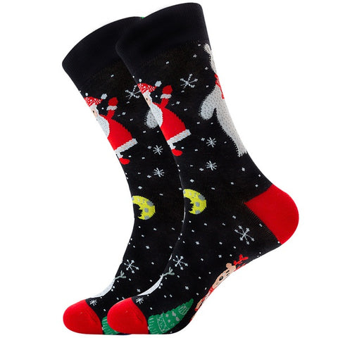 Men's Santa Holiday Mix Novelty Socks