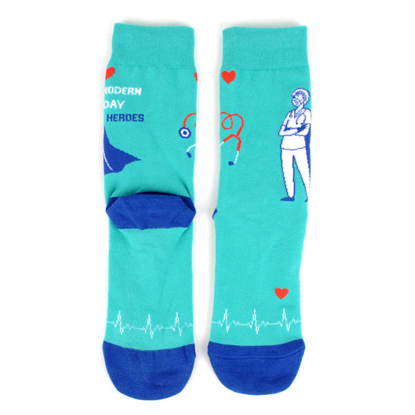 Men's Health Care Heroes Novelty Socks