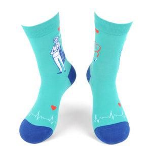 Men's Health Care Heroes Novelty Socks